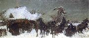 Jozef Chelmonski A Convention of Hunters oil painting